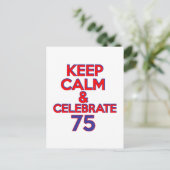 75 Jahre altes Geburtstagsdesign Postkarte (Stehend Vorderseite)