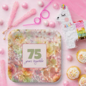 75 Jahre Cosmos Floral Design Pappteller (Party)