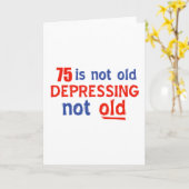 75 Jahre Geburtstagsdesigns Karte (Gelbe Blume)