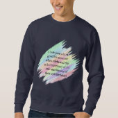 75 Jahre oder älter Sweatshirt (Vorderseite)