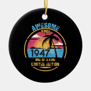 75 Jahre Phantastisch seit 1947 75. Geburtstag Keramik Ornament