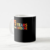 75 Jahre Phantastische Geschenke im Alter von 75 J Kaffeetasse (Vorderseite Links)