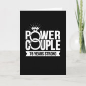75 Jahre Starker Power Paar Niedlich 75 Jahre Jubi Karte (Vorderseite)