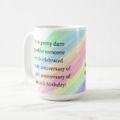 75 Jahre und älter Kaffeetasse (Vorderseite Links)