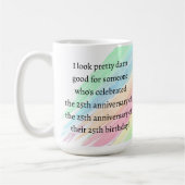 75 Jahre und älter Kaffeetasse (Links)
