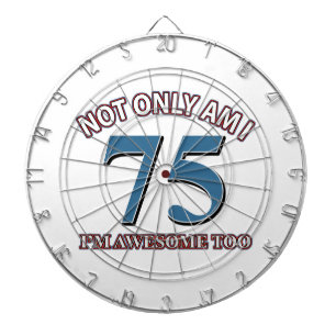 75. Jahrentwürfe Dartscheibe