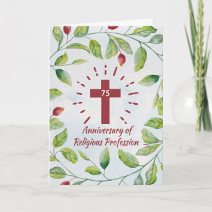 75. Jahrestag der religiösen Tätigkeit in der Nonn Karte