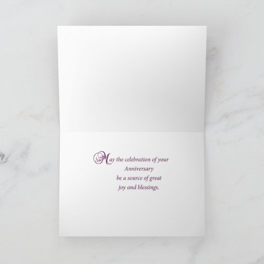 75. Jahrestag des religiösen Lebens Karte (Innenseite)