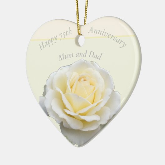 75. Jahrestag Keramik Ornament (Links)