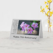 75. Jubiläum, Blütenkomödie, Bibelverse über Liebe Karte (Gelbe Blume)