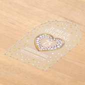 75. Jubiläum Hochzeitstag Herz Acryleinladungen (Ablage )