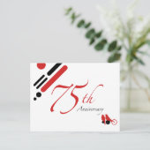 75. Jubiläum (Mod-Vögel) Postkarte (Stehend Vorderseite)