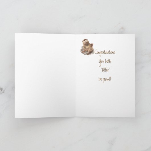 75. Jubiläum Otter Sei stolz, Glückwunsch Karte (Innenseite)