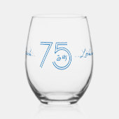 75. Jubiläumsglas Weinglas Ohne Stiel (Links)