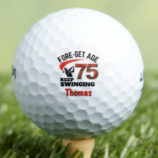 75. Kariertes Geschenk für Stepdad - FORE-get Age Golfball