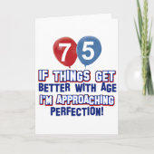 75. Lebensjahr Karte (Vorderseite)