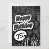 75. Meilenstein Geburtstag Einladung (Vorderseite)