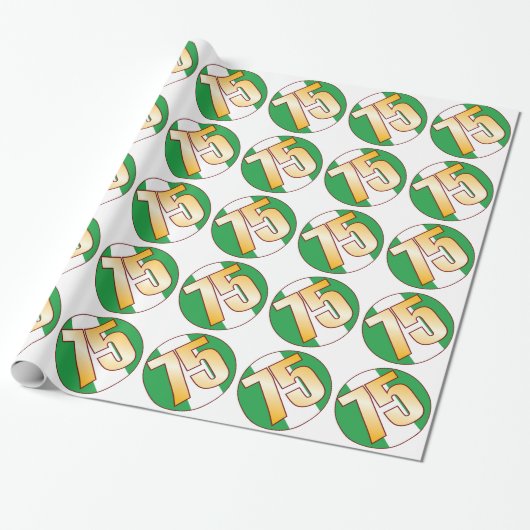 75 NIGERIA Gold Geschenkpapier (Ungerollt)