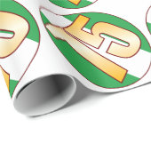 75 NIGERIA Gold Geschenkpapier (Rolleneckpunkt)