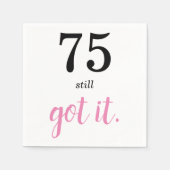 75 noch Got Geburtstag Serviette (Vorderseite)