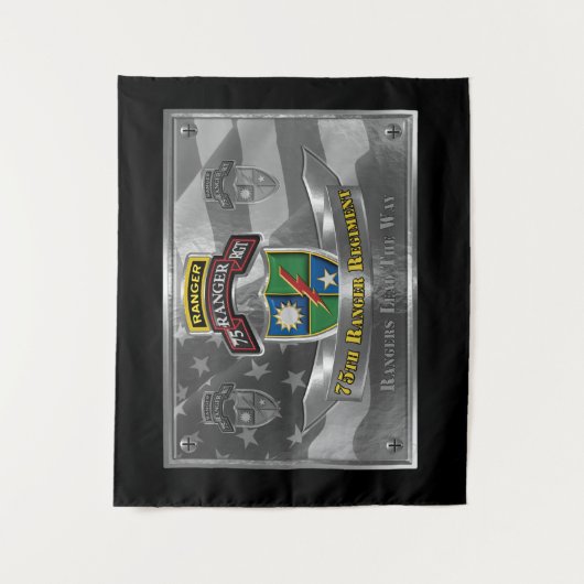 75. Ranger-Regiment aktiviert Wandteppich (Vorderseite)