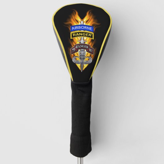 75. Ranger Regiment "Flaming Sword" Golf Headcover (Vorderseite)