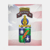 75. Ranger-Regiment Fleecedecke (Vorderseite)