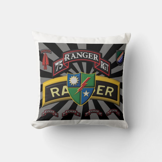 75. Ranger Regiment-Geschenkkissen Kissen (Vorderseite)