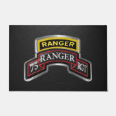 75. Ranger Regiment Im Flugzeug Ranger Fußmatte (Vorderseite)