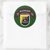 75. Ranger Regiment - Im Flugzeug - Training 1 Runder Aufkleber (Tasche)