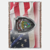 75. Ranger-Regiment, kundenspezifischer Schild Decke (Vorderseite Vertikal)