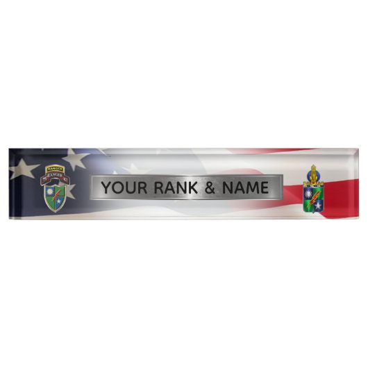 75. Ranger-Regiment Namensplakette (Vorderseite)