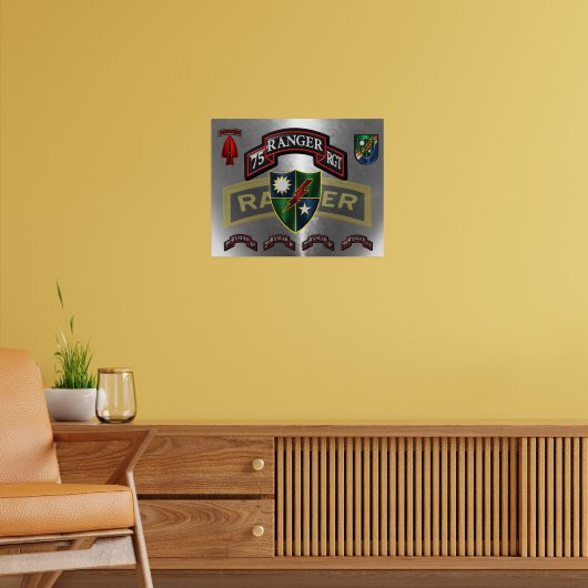 75. Ranger-Regiment Poster (Wohnzimmer 2)