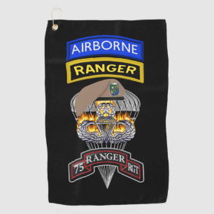 75. Ranger-Regiment Ranger „Sua Sponte“ Golfhandtuch