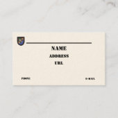 75. Ranger Regiment Rangers im Flugzeug Tierärzte Visitenkarte (Vorderseite)