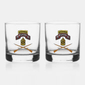 75. Ranger Regiment Sergeant Major Whiskyglas (Vorderseite)