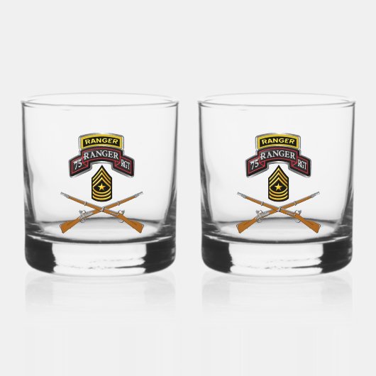 75. Ranger Regiment Sergeant Major Whiskyglas (Vorderseite)