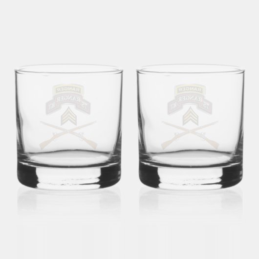 75. Ranger Regiment Sergeant Whiskyglas (Rückseite)