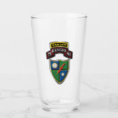 75. Ranger-Regiment Tab Scroll & Patch Glas (Vorderseite)
