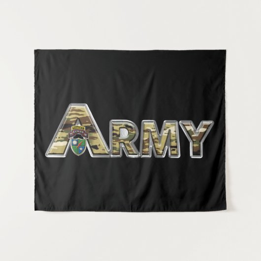 75. Ranger Regiment Tapestry Wandteppich (Vorderseite (Horizontal))