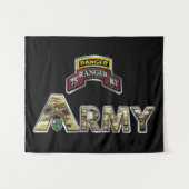 75. Ranger Regiment Tapestry Wandteppich (Vorderseite (Horizontal))