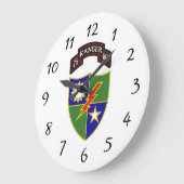 75. Ranger Regiment - Wall Clock Große Wanduhr (Winkel)