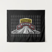 75. Ranger-Regiment Wandteppich (Vorderseite (Horizontal))