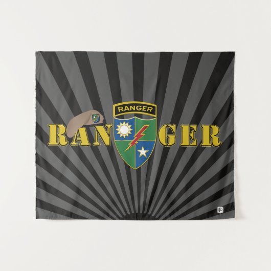 75. Ranger-Regiment  Wandteppich (Vorderseite (Horizontal))