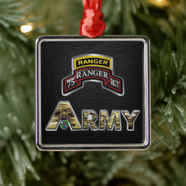 75. Ranger Regiment Weihnachten Ornament Aus Metall