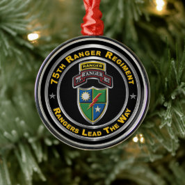 75. Ranger Regiment Weihnachten Ornament Aus Metall