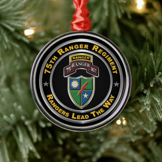 75. Ranger Regiment Weihnachten Ornament Aus Metall (Baum)