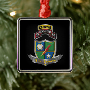 75. Ranger Regiment Weihnachten Ornament Aus Metall