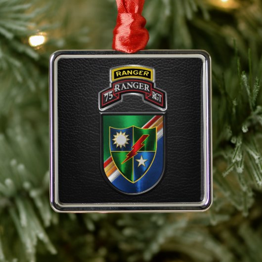75. Ranger Regiment Weihnachten Ornament Aus Metall (Baum)