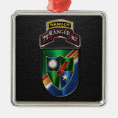 75. Ranger Regiment Weihnachten Ornament Aus Metall (Vorne)